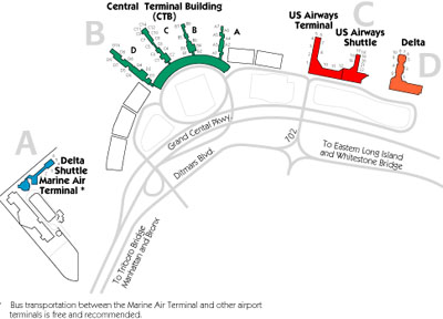 LaGuardia Airport Map : LGA